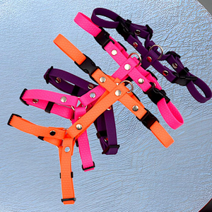 Harnais pour chien en PVC épais imperméable sans traction harnais pour animaux de compagnie réglable Durable pour petit moyen grand équipement extérieur résistant à la pluie - Product Image 3