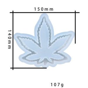 P1302 Tự Làm Lớn Weed Nồi Maple Lá Gạt Tàn Nhựa Silicone Bánh Công Cụ Khuôn - Product Image 4