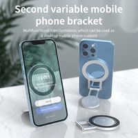 Support magnétique universel pour ordinateur portable et téléphone, flexible, en alliage d'aluminium, multi-angles, super fin, compatible avec les appareils de 4 à 10 pouces, OEM ODM