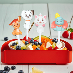 Lindo Anime Animal-Forma Mini Plástico Bento Pick Desechable Acrílico Utensilios de cocina Niños Sándwiches Fruta Fiesta decorativa - Product Image 2