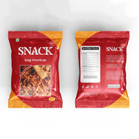 Op maat gemaakte plastic aluminiumfolie mylar voedselzakjes voor chips, snacks, aardappelchips, bananenchips, popcorn en gedroogd fruit.