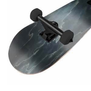 Vendita calda di colore nero macchia di <span class=keywords><strong>Skateboard</strong></span> completo di <span class=keywords><strong>Skateboard</strong></span> di stampa di Design personalizzato completo di camion e ruote - Product Image 4