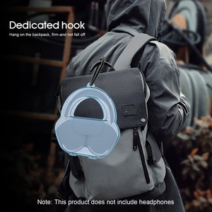 2021 nouveau casque Transparent couverture Simple Collection sac résistant à la pression anti-rayures casque étui pour Airpods <span class=keywords><strong>Max</strong></span> - Product Image 2