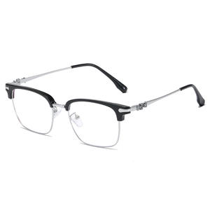 Nouvelle monture de lunettes TR Punk pour homme, en métal ultra léger, forme carrée pour les fabricants de lunettes de myopie, vente en gros - Product Image 5