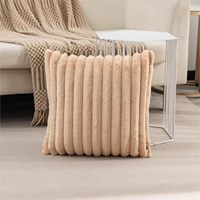 Housse de coussin en fausse fourrure de lapin de haute qualité 45*45cm, décoration d'intérieur, housse de coussin de canapé