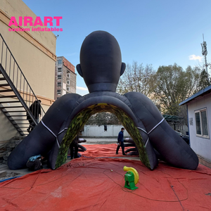 Lễ hội lớn hoạt động <span class=keywords><strong>Inflatable</strong></span> Robot nhân vật đường hầm với ánh sáng dẫn, DJ bên lễ hội âm nhạc sân khấu <span class=keywords><strong>Inflatable</strong></span> người đàn ông đường hầm - Product Image 2