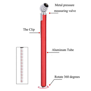 Tùy chỉnh giá rẻ một cách nhanh chóng tự động bút chì đo áp suất lốp nhôm bút lốp Máy đo không khí cho xe với logo bút chì - Product Image 5