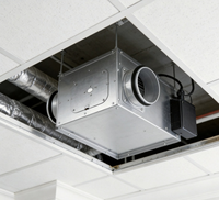 Ventilateur de gaine ultra-plat 240 CFM à vitesse variable EC pour ventilation industrielle, commerciale et CVC, et air frais