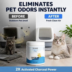 Désodorisant écologique en PVC sans parfum, frais et sûr pour chiens, chats et animaux domestiques, utilisation pour litière et l'air ambiant - Product Image 2