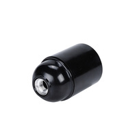 Douille de lampe en bakélite E14 E27 noire CE avec anneau, accessoires d'éclairage DIY en gros