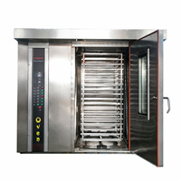 Four rotatif pour boulangerie, four à pain commercial à gaz, machine à cuire le pain automatique