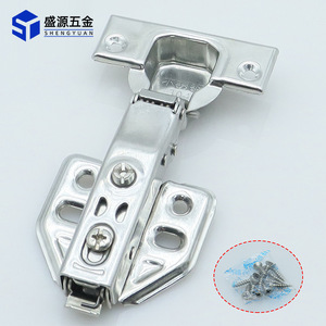 Shengyuan 304 Stainless Steel Cabinet Hinge Half Cover Soft Closing Furniture Hardware - Product Image 2