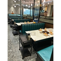 Ensemble de restaurant Western à thème Booth Hotel Dining Bar Catering Shop Restaurant Coffee Shop Sofa Combinaison table et chaise