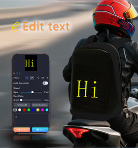 Mochila LED Programable de Moda con Pantalla Matrix, Cierre de Cremallera y Patrón de Caracteres para Uso Unisex - Product Image 3