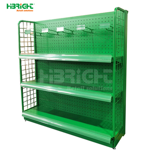 Expositor Metálico Personalizable de 3 Niveles para Tiendas Minoristas, Estantería Góndola de Instalación Rápida y Ligera con Panel Perforado - Product Image 6