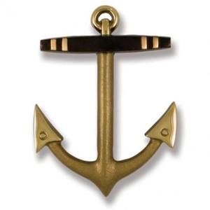 ผู้จัดจำหน่ายขายส่งสมอเรือแบบโบราณ ทำจากโลหะเคลือบทอง งานฝีมือสไตล์โบราณ สำหรับใช้ตกแต่ง - Product Image 2