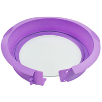 Moule à gâteau en silicone pour la cuisson de pâtisseries durables et faciles à nettoyer Moule à gâteau en silicone à fond de verre-Ustensiles de cuisine Outils à gâteau