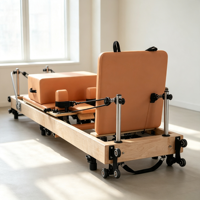 Commande en gros : Reformer Pilates Maple inclinable, réglable et pliable, équipement de fitness OEM