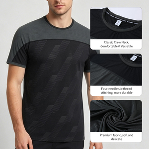Ropa de Gimnasio para Hombre, Camiseta Deportiva Ligera, Ajustada, para Correr, Ropa de Fitness - Product Image 4