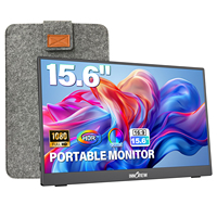 Monitor Portátil Innoview de 15.6 Pulgadas Full HD 1080P 60Hz con Estuche Protector Tipo C HDMI para Juegos Xbox PS5 Switch