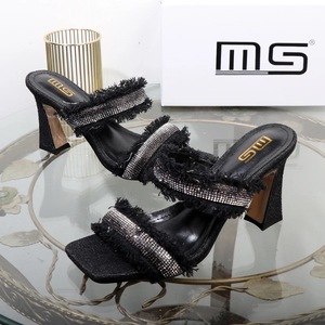 Sandalias Feminina Casual Female Shoes 2024 Fashionable <b>Block</b> Heels for Ladies - Product Image 3