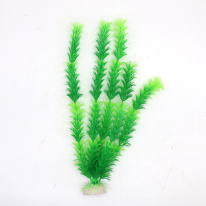 Set di 8 Piante Artificiali per Acquario, Erba Verde in Plastica per Decorazione Vasche dei Pesci, Confezione di Vegetazione Acquatica Realistica - Product Image 2