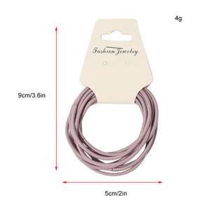 Style coréen filles couleur unie tête corde haute élastique caoutchouc bandeaux 10 pièces/ensemble Simple modèle de base cheveux cravates en gros - Product Image 6