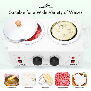 Private Label Professional Double Pot Wax Warmer Hair Removal Melting Heater for Salon Use Depilatory Hair Removal Wax <b>Machine</b> - Product Image 5