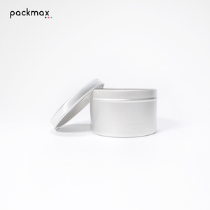 200ml 80*50mm Separated Lid Aluminum Tin for Hair Wax Car Wax - Rust Proof Round Metal <b>Packaging</b> Can Wholesale - Product Image 4