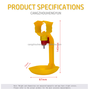 Sistema Automatico di Abbeveraggio a Goccia per Polli da Carne con Tazza per Gabbie, in Plastica a Strati - Product Image 2