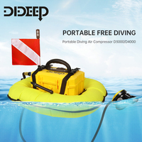 Compresseur d'air portable DIDEEP en alliage d'aluminium pour plongée sous-marine 110V 220V haute pression certifié CE pour réservoirs Sidemount et tuyau d'air