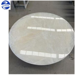 Khách hàng yêu thích mờ Ice Age <span class=keywords><strong>Onyx</strong></span> pha lê đèn nền tiếp nhận quầy Trắng Onix ngọc tròn bàn ăn Top - Product Image 6