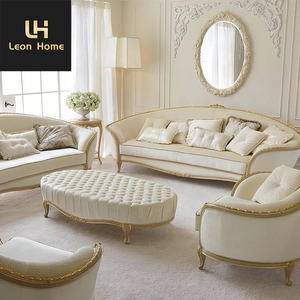 Divano in legno massello romantico francese <span class=keywords><strong>con</strong></span> intaglio romantico in legno massello di lusso europeo e neoclassico in pelle di palazzo divano componibile <span class=keywords><strong>mobili</strong></span> <span class=keywords><strong>antichi</strong></span> - Product Image 3