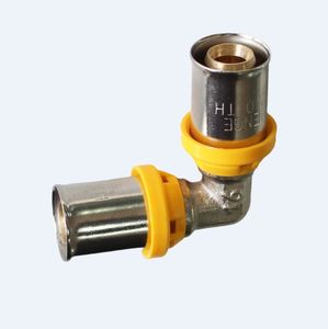 Raccords de presse <span class=keywords><strong>profil</strong></span>és <span class=keywords><strong>TH</strong></span> pour tuyaux multicouches Coupleur de compression en cuivre Filetage NPT/ BSP Gaz de plomberie sanitaire - Product Image 3