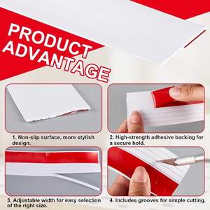 Joint d'étanchéité pour portes et fenêtres, bande anti-courant d'air pour portes vitrées, fenêtres et espaces sous la douche - Product Image 3