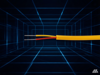 Kabel Termokopel Tipe K Fongming KX-VV dengan Isolasi/Jaket PVC, Konduktor Ni-Cr/Ni-Si 2*26-2*14AWG untuk Pemanasan Suhu Tinggi