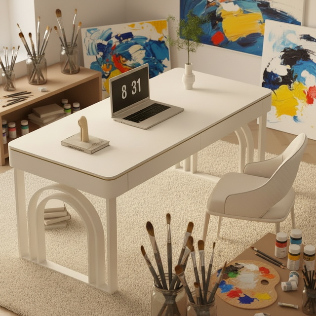 DESIN Eco-Friendly Metal Computer Desk with Modern Design for Home Office Learning Made in China