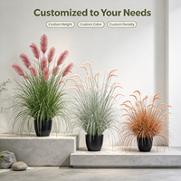 Élégant Arbre d'Allium Artificiel Blanc 120cm en Pot pour Décoration de Hall d'Entrée de Villa de Luxe ou Table Console