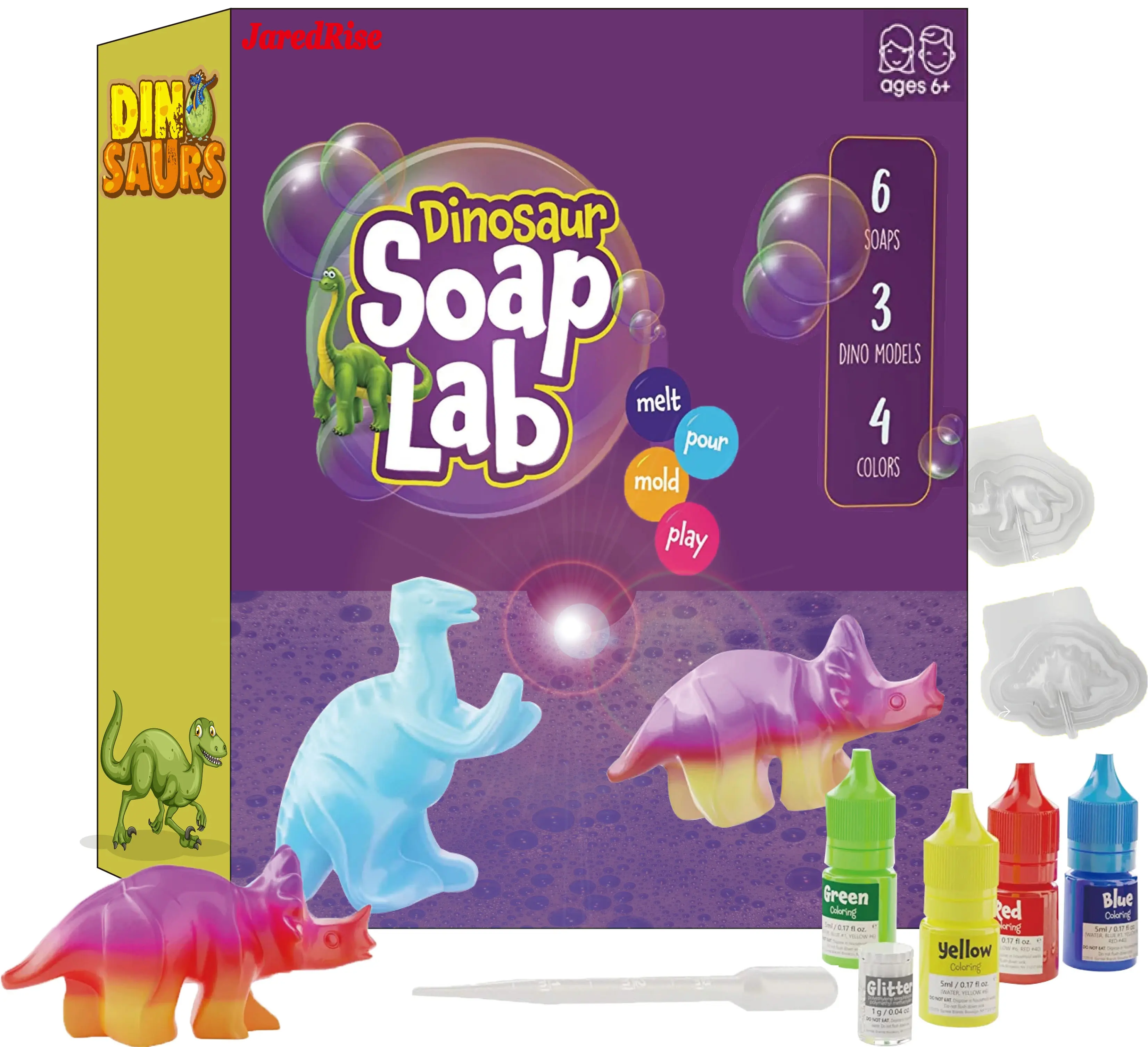 Funny Toy DIY Activity Craft Dinosaur Science Soap Making Kit for Kids