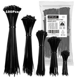 Ver imagem maior Adicionar para Comparar Compartilhar Entrega mais rápida Amostra Grátis 3.6x150mm Preto Auto-Locking Nylon Cable Tie Wrap Plastic