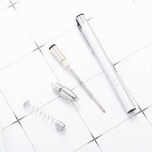 Promotional LED Light <b>Pen</b> Tip Metal Aluminum Ballpoint <b>Pen</b> With Printed Logo Custom Laser OEM for Office School Stationery - Product Image 4