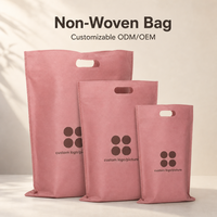 Sac de courses réutilisable écologique en non-tissé avec poignée découpée, personnalisable pour supermarché, promotionnel, ODM/OEM