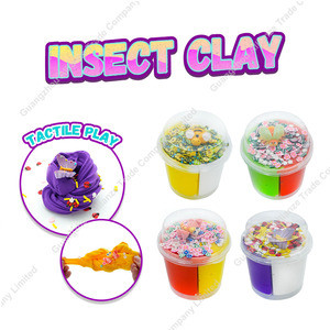 4 Juguetes de Arcilla Mágica Suave y Elástica con Mini Insectos, Flores Brillantes y Decoración DIY, Divertidos y Coloridos Juguetes Sensoriales de Arcilla para Apretar - Product Image 2
