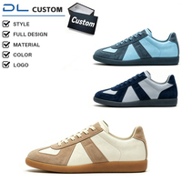 Chaussures de sport allemandes personnalisées en cuir pleine fleur, cuir verni et daim, souples, respirantes, de qualité supérieure, marque privée, unisexe, rétro
