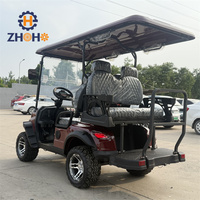 Voiture de golf 4 places, batterie lithium 72V, homologuée pour la route, tout-terrain, voiture de golf électrique 4 places