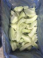 Melon Hami et melon cantaloup IQF surgelés en dés, chair naturelle douce et orangée, carton de 10 kg en vrac pour smoothies et desserts