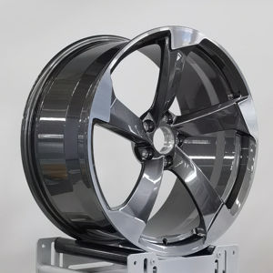 Mingyue การขึ้นรูปใบหน้าเครื่องจักรสีดำสำหรับรถออดี้ <span class=keywords><strong>Q5</strong></span> Q5L Q7 RSQ3 Q8 <span class=keywords><strong>ABT</strong></span> 17 18 19 20 21นิ้ว5X112อลูมิเนียม - Product Image 1