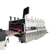 Machine d'impression flexographique automatique à grande vitesse avec découpe pour carton ondulé et boîtes en carton, avec empileur de comptage
