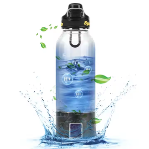 Bouteille d'eau riche en hydrogène personnalisée 2025, 1L, NOUVEAU Modèle USB/Électrique/Accumulateur, pour la maison, l'extérieur, la voiture, en plastique, 1001-2000ppb, Garantie 1 an - Product Image 1