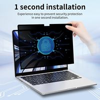 Protection d'écran souple LX Tech 360° anti-espion en PET de qualité AAA, épaisseur 0,25 mm, pour MacBook Air 13,6 pouces 2022-2025 (M2/M3/M4)